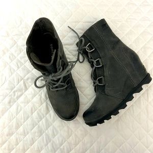 Women’s Sorel Joan Of Arctic ll Waterproof Wedge Boot - Quarry Leather - Size 9